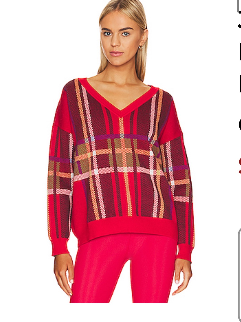Beach Riot Joey Holiday Sweater, Pullover V-Neck